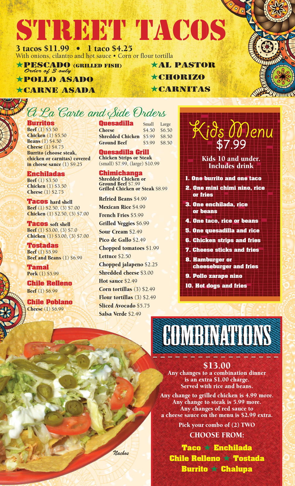 MENU / El Maguey Mexican Restaurant / 1534 Troy Rd., Edwardsville